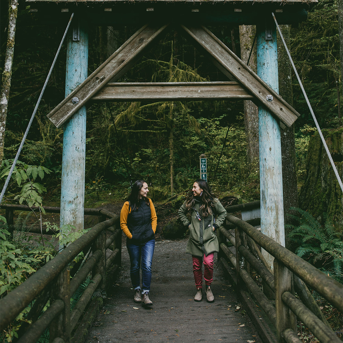 indigenous women outdoors walking vancouver x