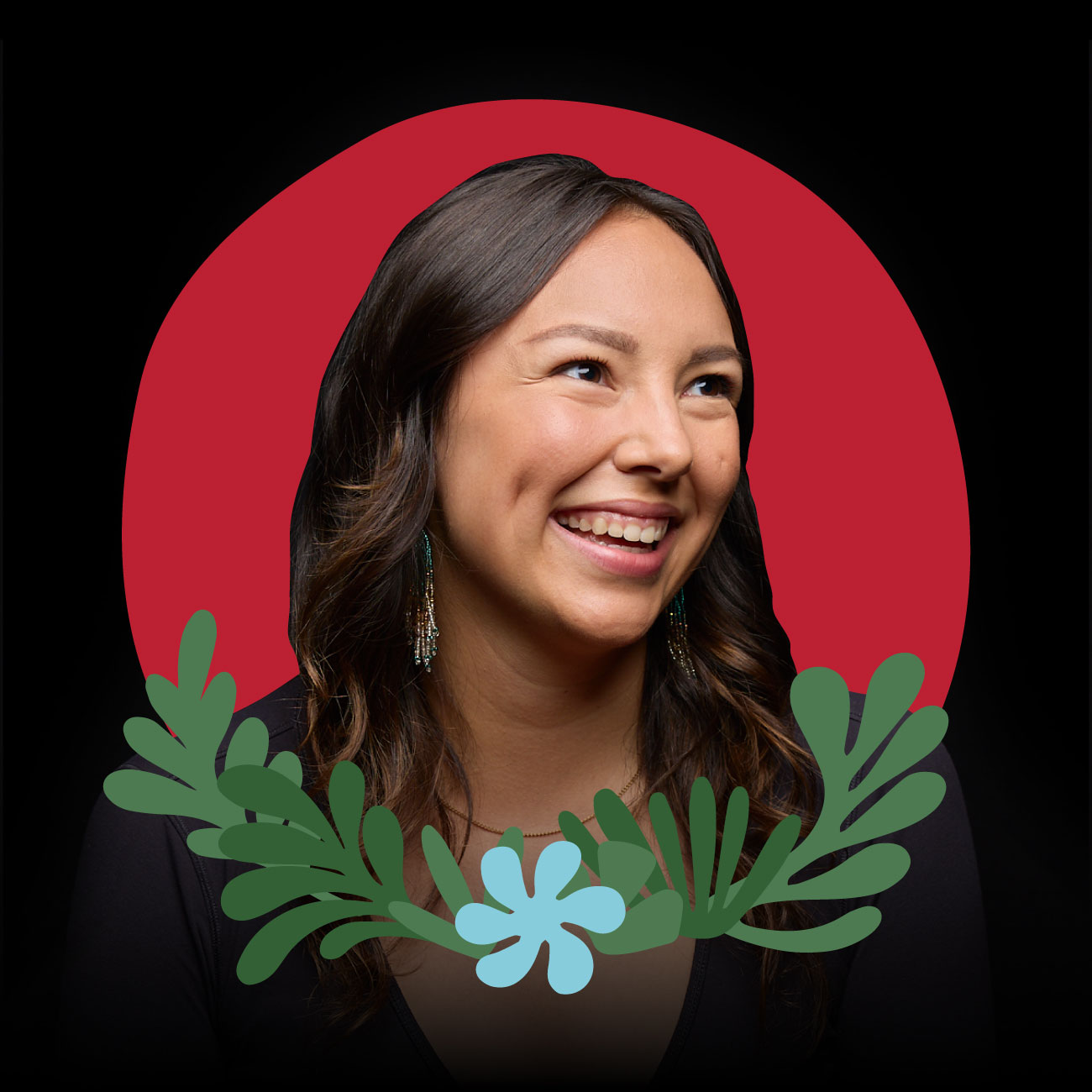 indigenous women outdoors headshot elsa doxtdator jansson illustration