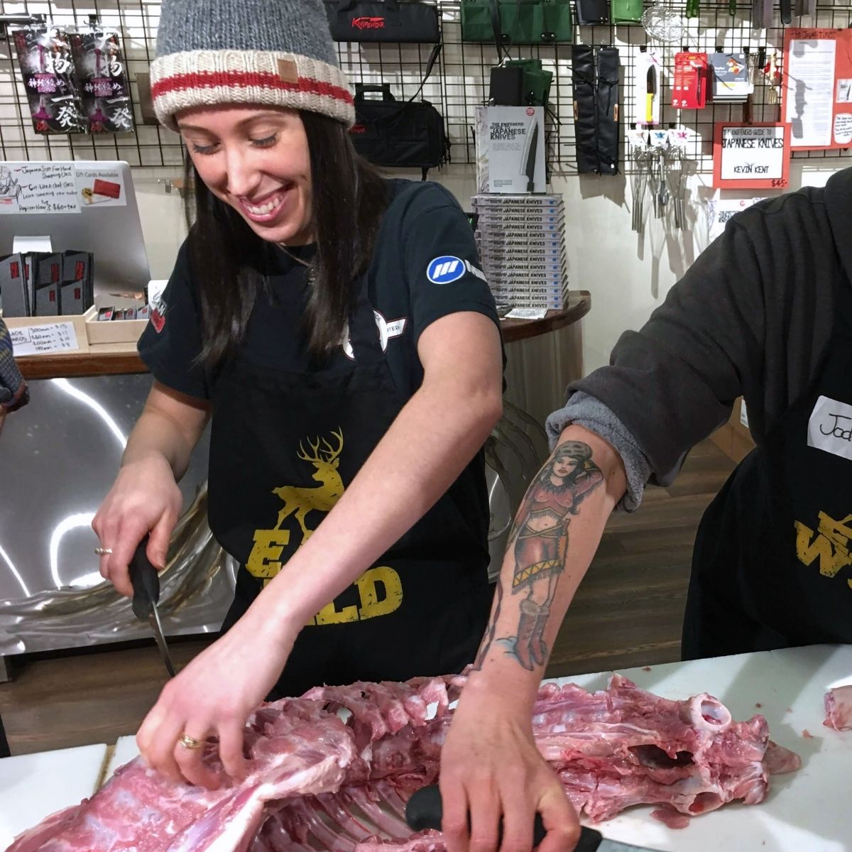 Indigenous Women Outdoors Squamish Butchering EatWild