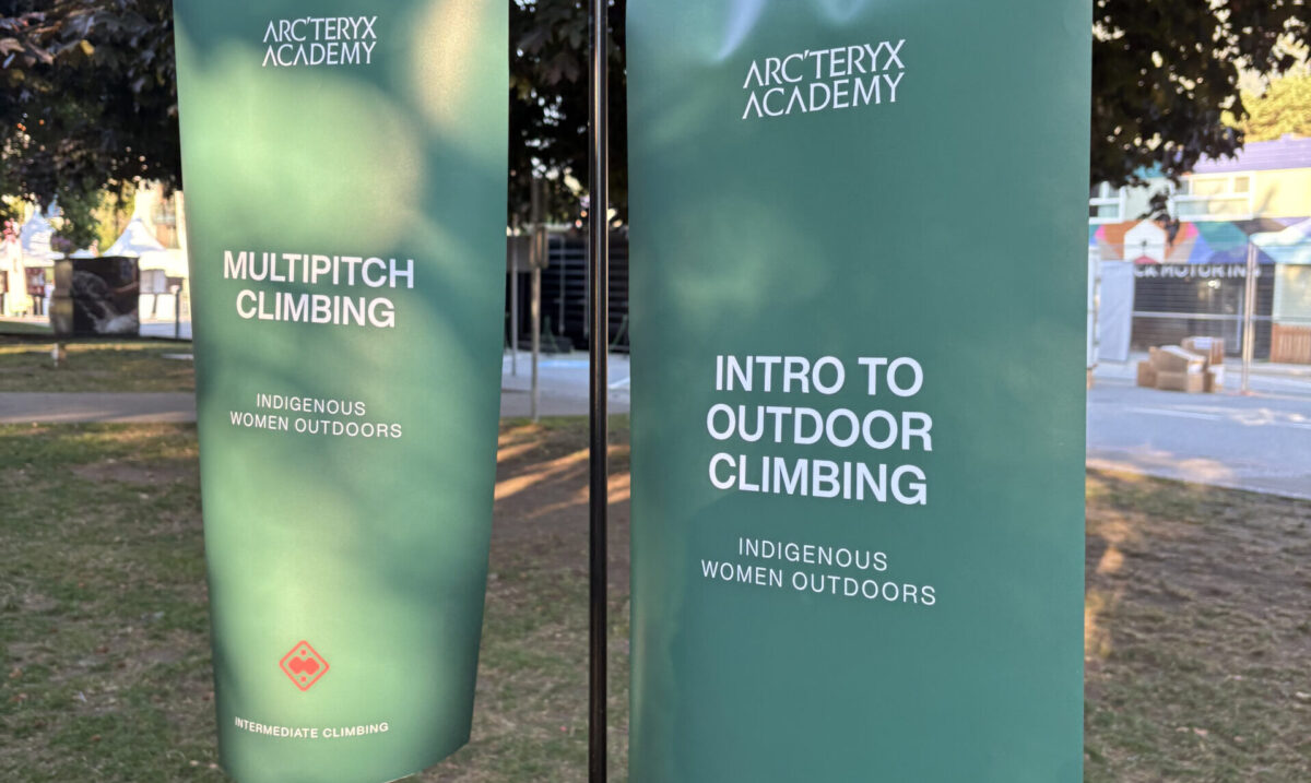 Arc'teryx Academy signs