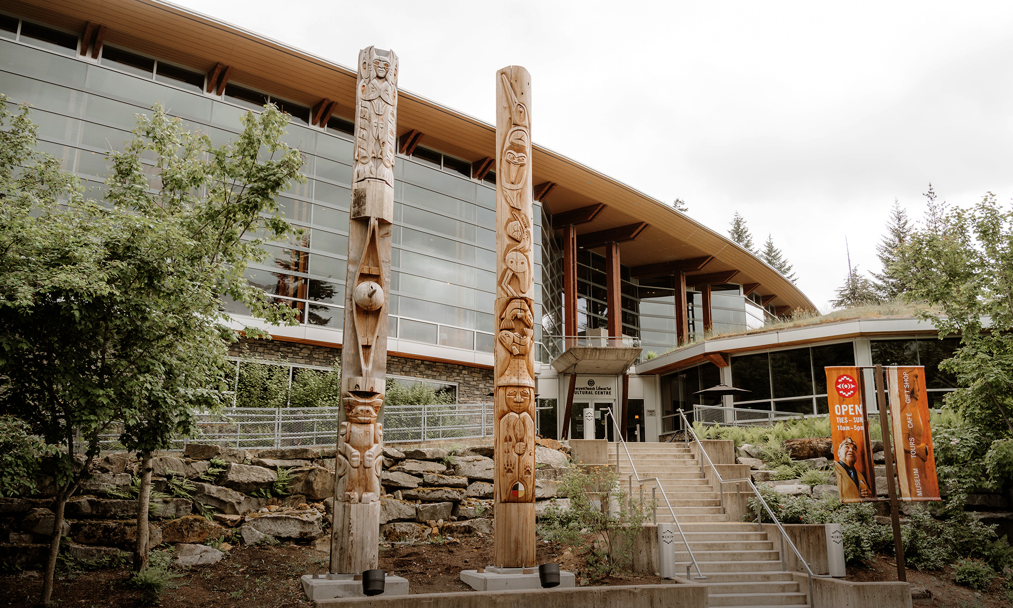 Indigenous Women Outdoors Squamish Lil'wat Cultural Centre