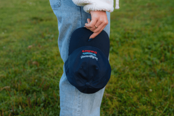 Indigenous women outdoors merch navy dad cap sku