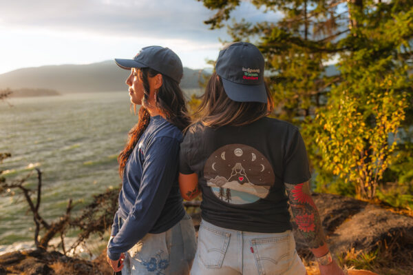 Indigenous women outdoors merch navy dad hat x