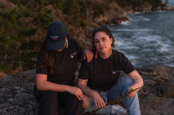 Indigenous women outdoors merch navy dad hat x
