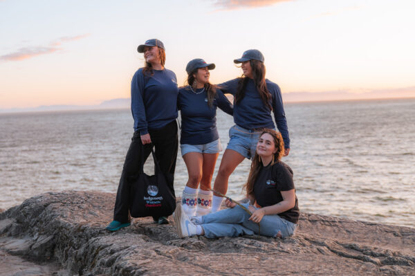 Indigenous women outdoors merch navy long sleeve t shirt x