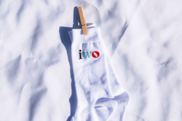 Indigenous women outdoors merch white socks sku