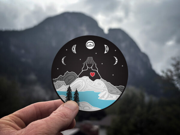 iwo round sticker mock x