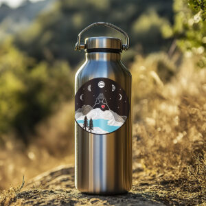 iwo round sticker waterbottle mock x